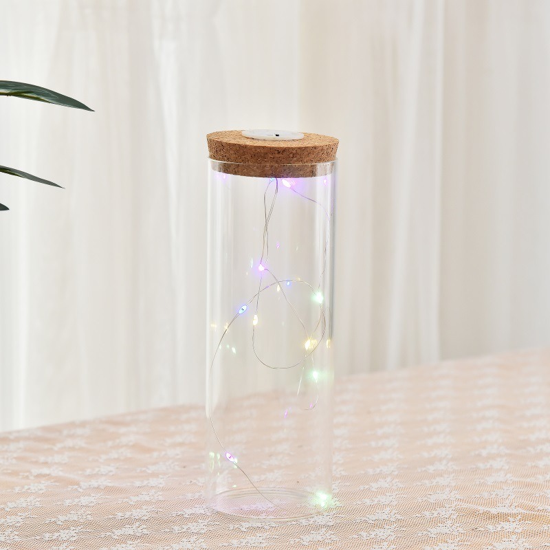 LED 콜크마개 원기둥형 무지개 빛